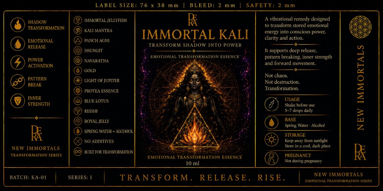 Immortal Kali label