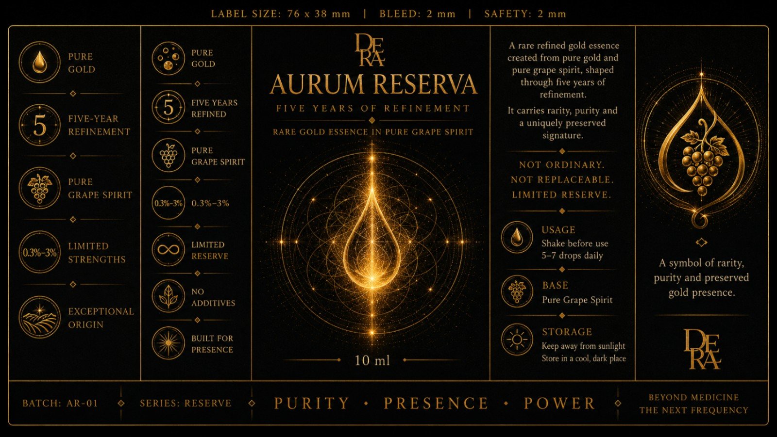 Aurum Reserva label